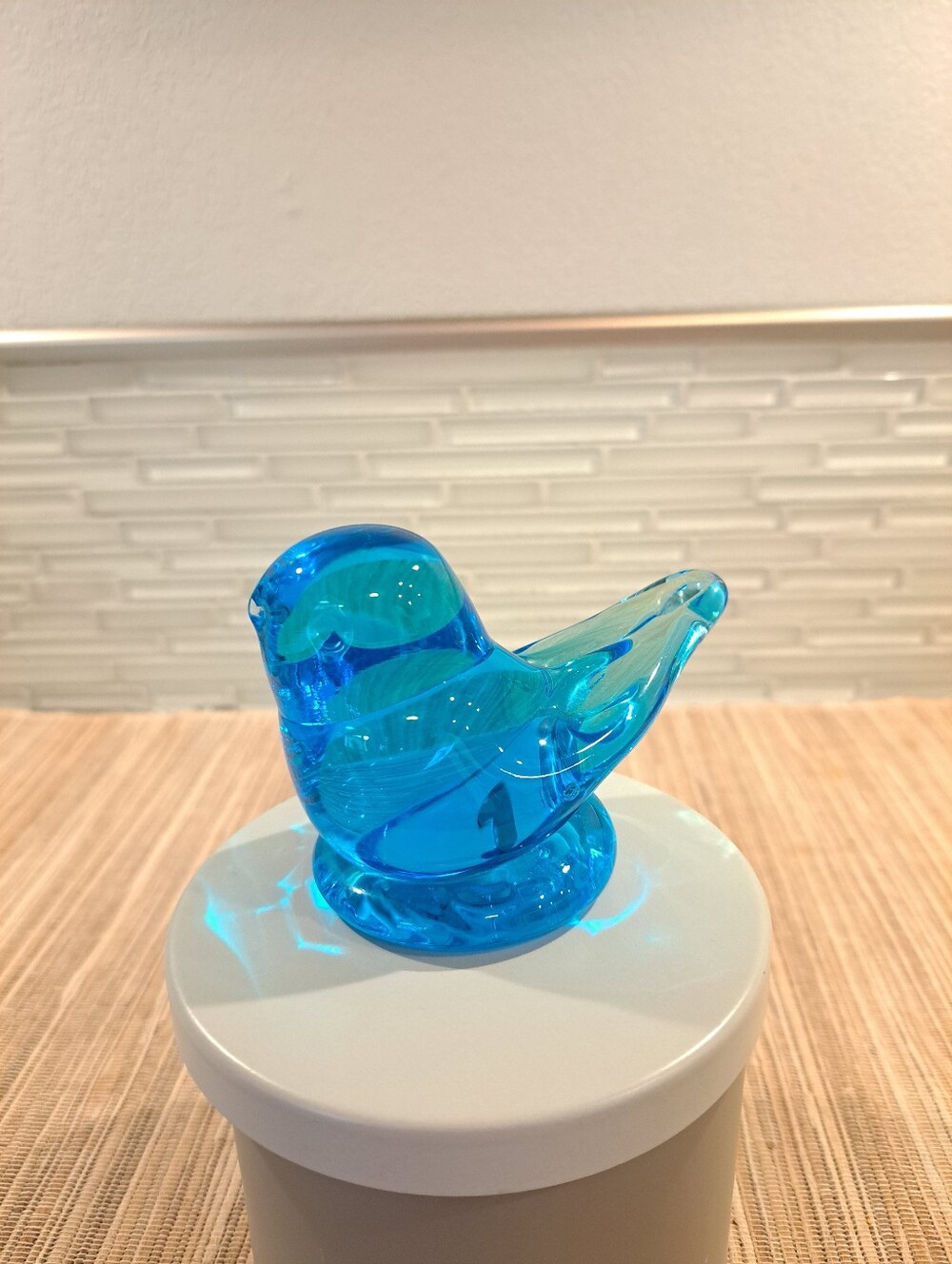 Bluebird of Happiness Art Glass No Signature